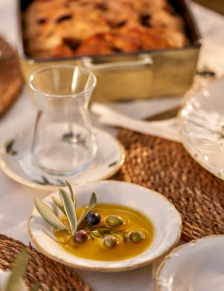 Olive Porselen 26 Parça 6 Kişilik Kahvaltı Takımı Yeşil