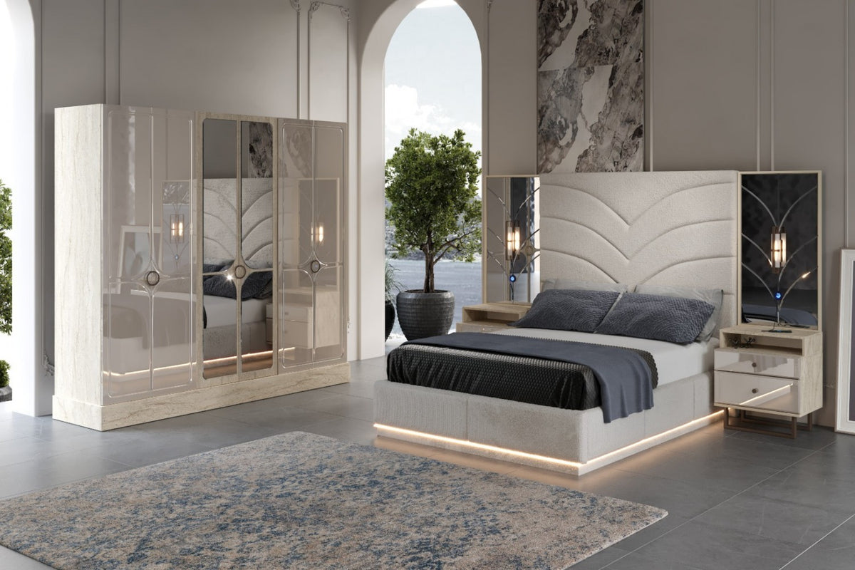 TUDOR · YATAK ODASI TAKIMI %100 MDF