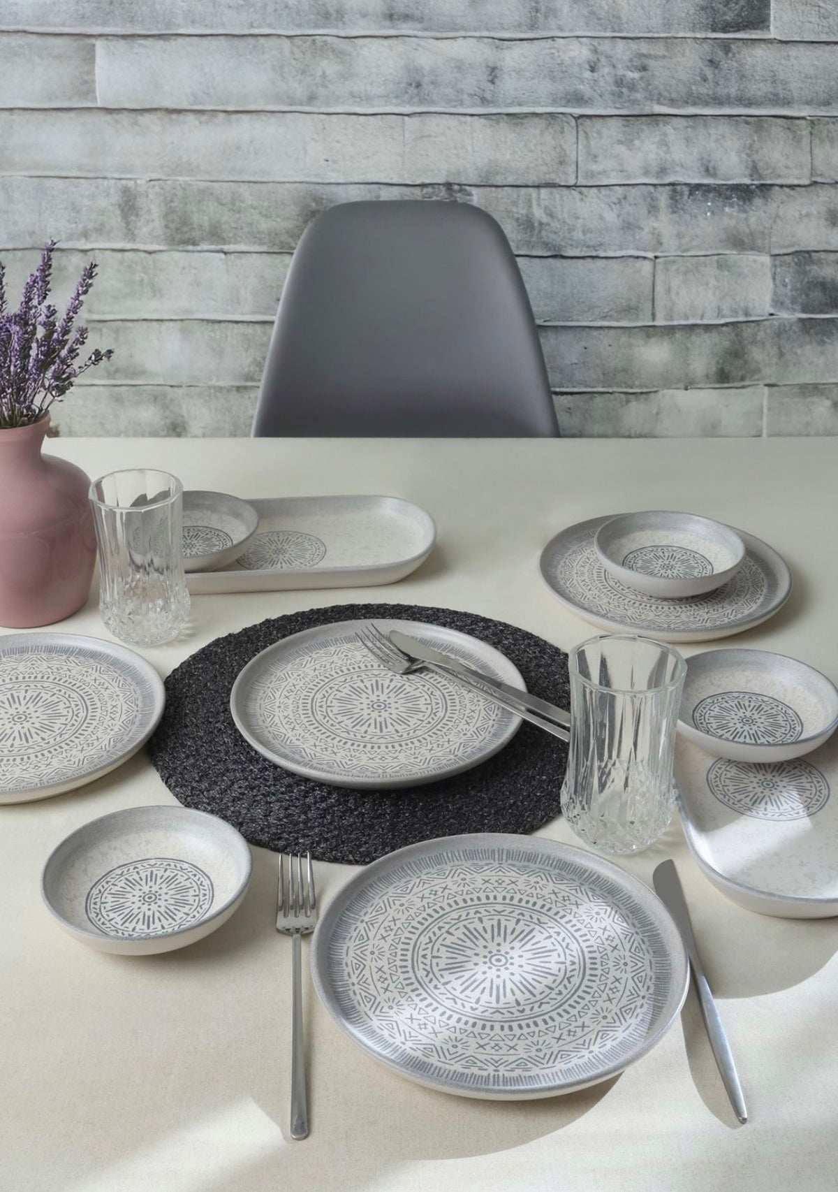 KERAMIKA Stone Kahvaltı Takımı 10 Parça 4 kişilik 21426-27