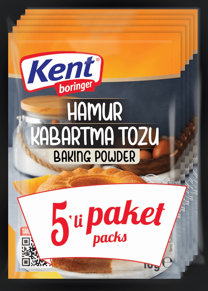 Kent Boringer 10 gr x 5 adet Hamur Kabartma Tozu