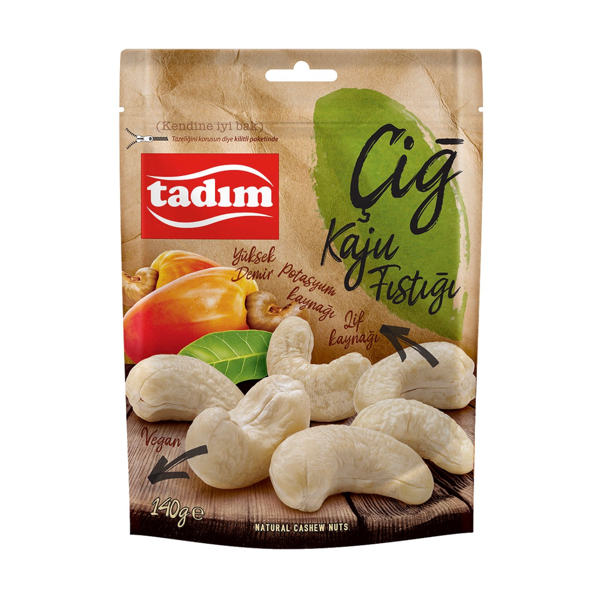 Tadım Çiğ Kaju Fistiği 150g