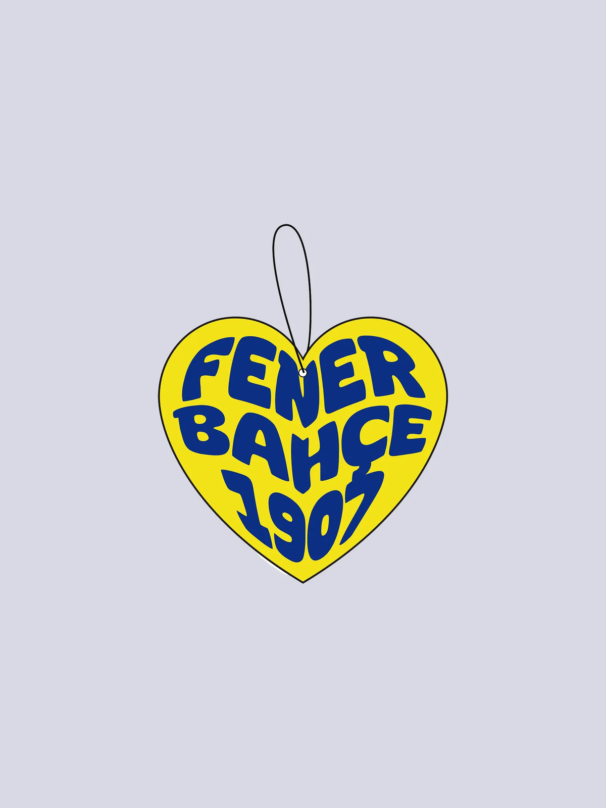Fenerbahçe Kalpli Vanilya Kokulu Asma Oto Kokusu