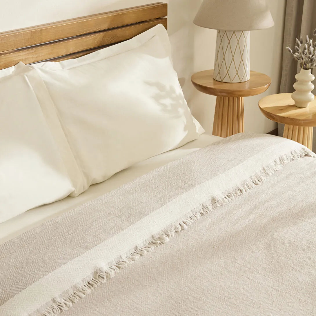 Karaca Kaşmir Home Frida Çift Kişilik Pike Bej