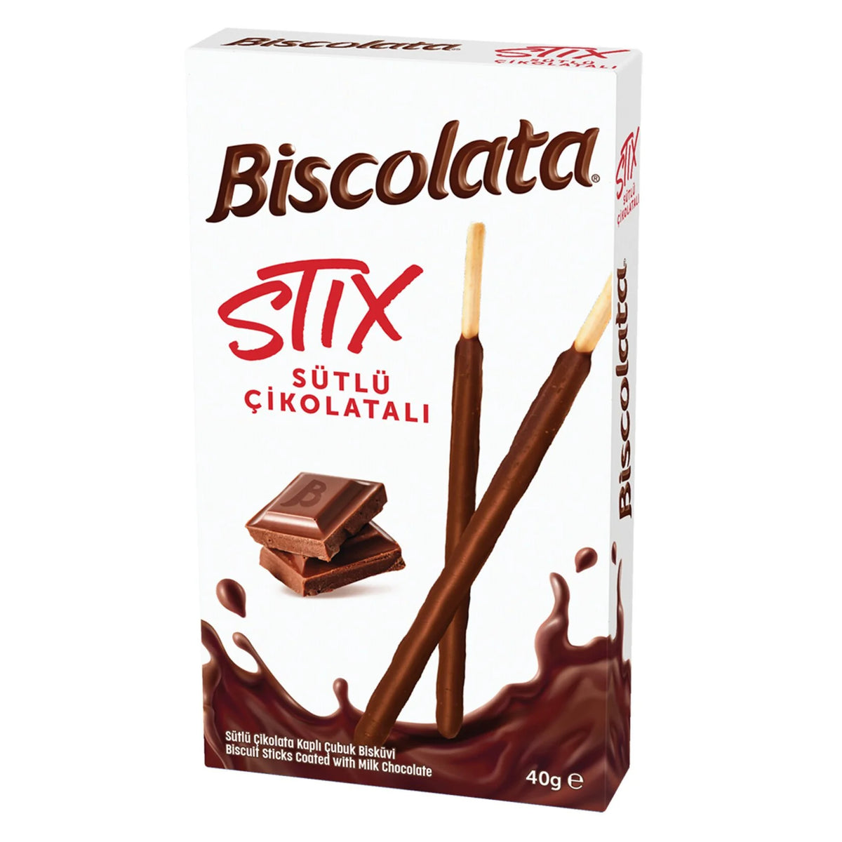 Biscolata Stix Sütlü Çikolatalı 40 Gr
