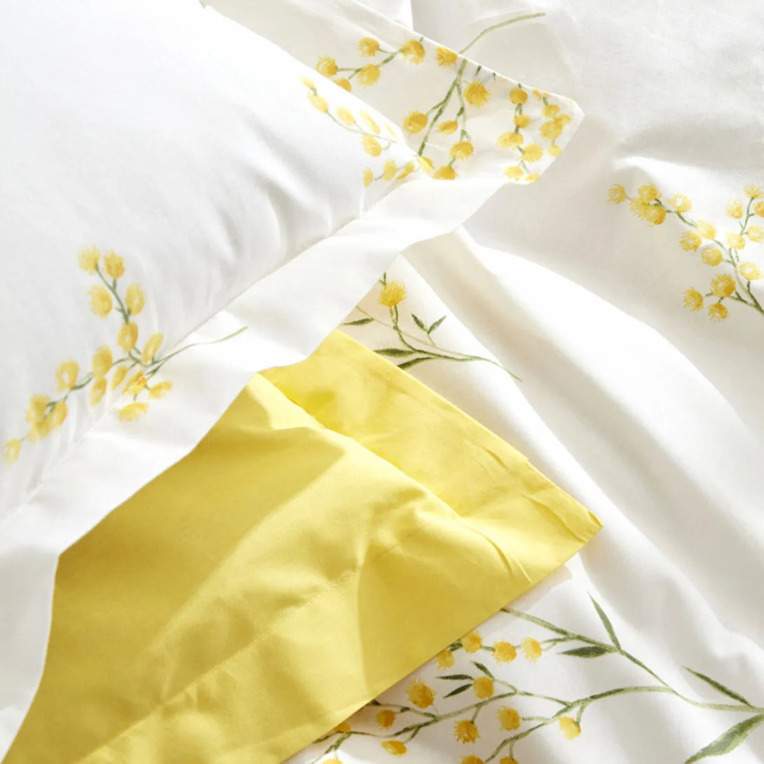 Karaca Home Loretta %100 Pamuk Çift Kişilik Nevresim Takımı Sarı