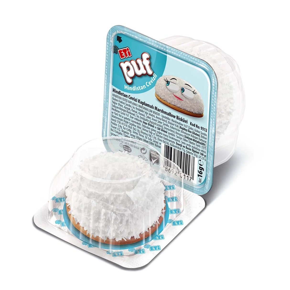 Eti Puf Tekli 18 Gr - Hindistan Cevizi