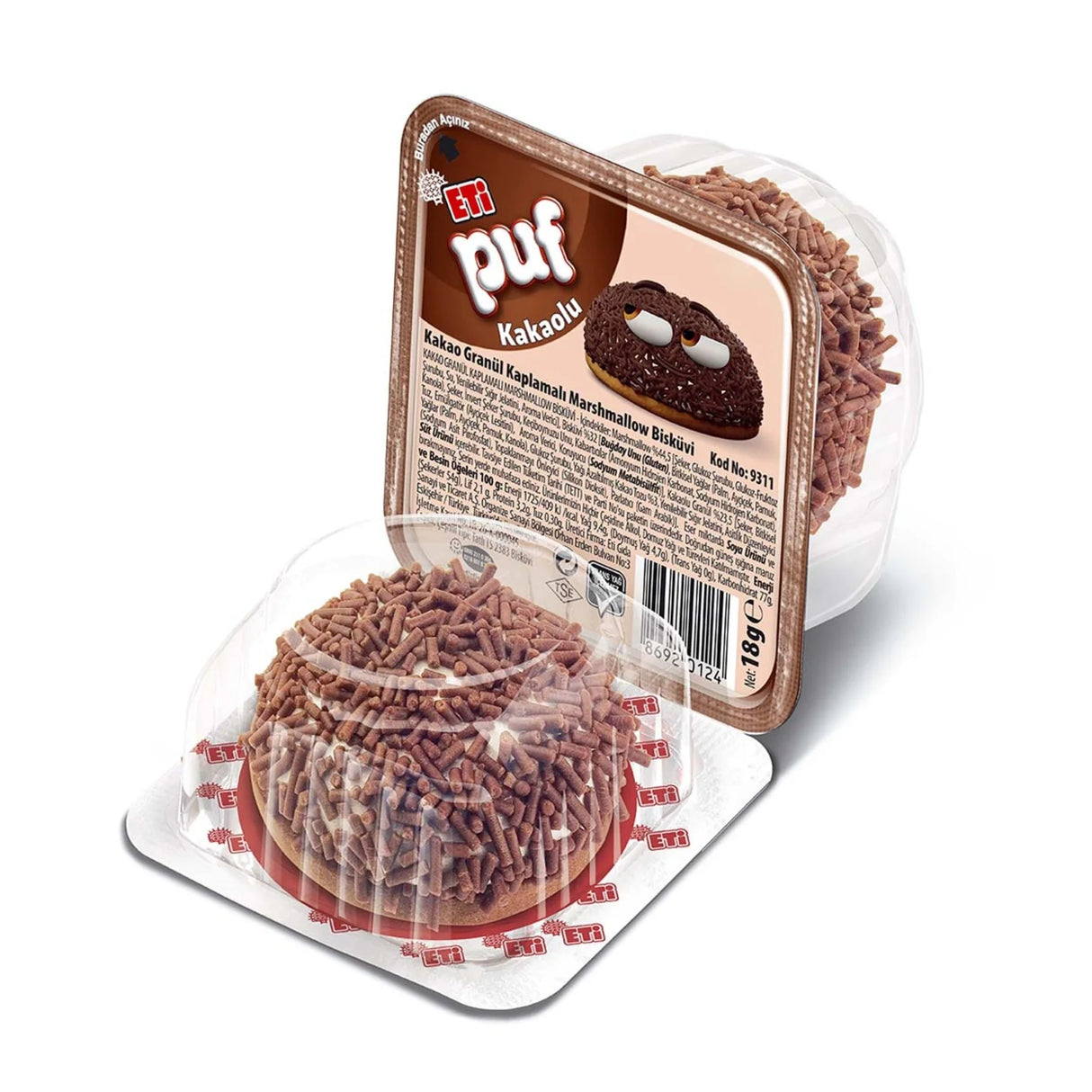 Eti Puf Tekli 18 Gr - Kakaolu