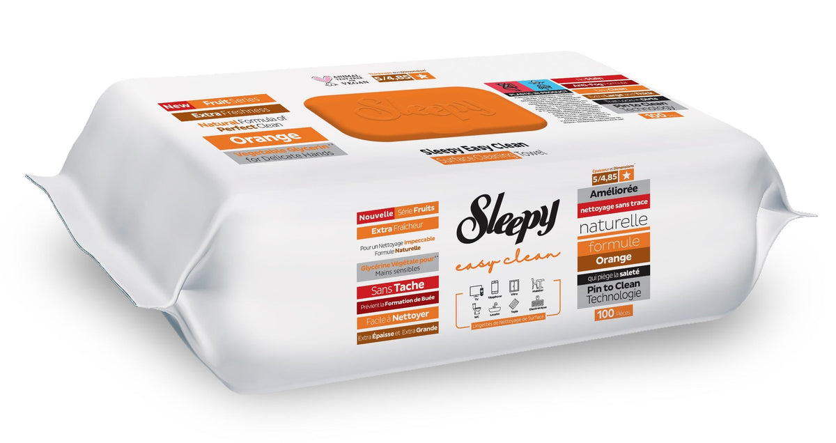 SLEEPY Yüzey Temizleme Havlusu - 100 Adet Portakal