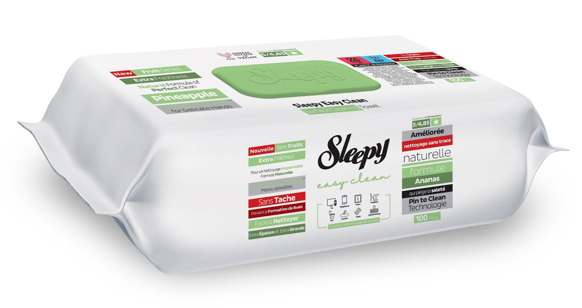 SLEEPY Yüzey Temizleme Havlusu - 100 Adet Ananas