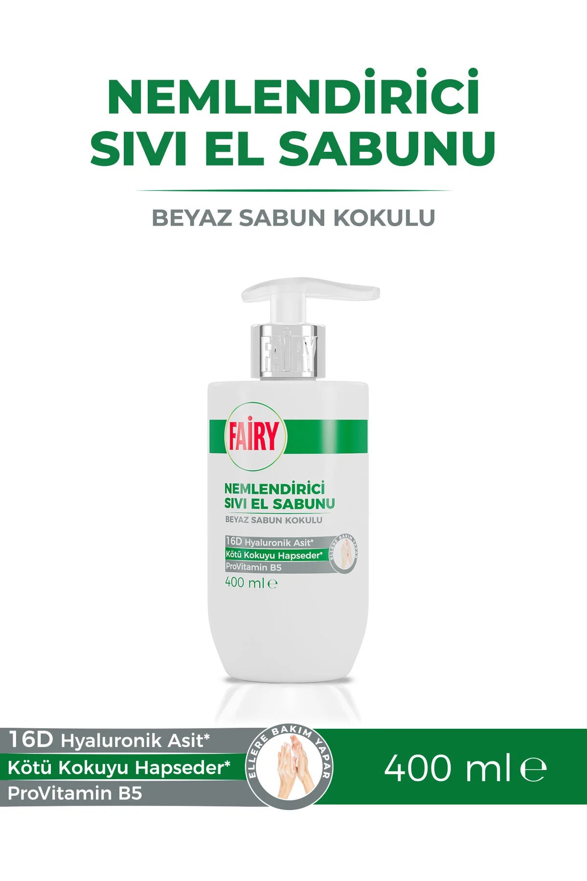 Fairy Nemlendirici Sivi Beyaz Sabun 400 ml