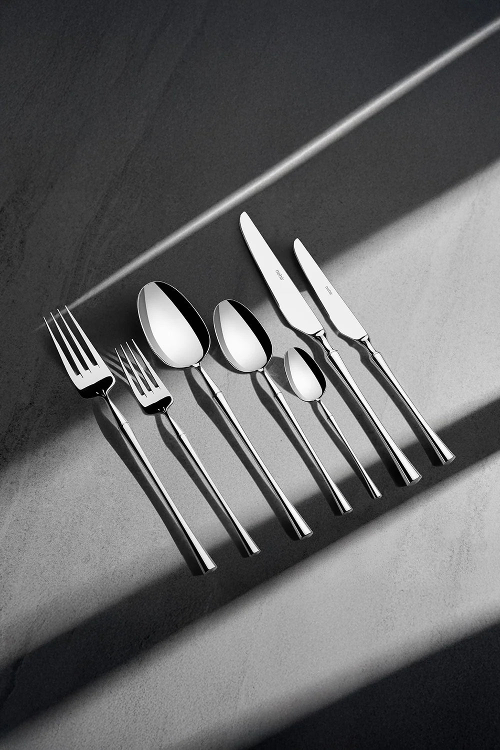 Nehir Marbella Sade 12 Kişilik 89 Parça Kutulu Çatal Kaşık Bıçak Takımı