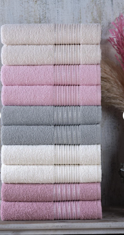 Zeynep Tekstil Range El&Yüz Havlu Seti 10'lu 50x90 cm