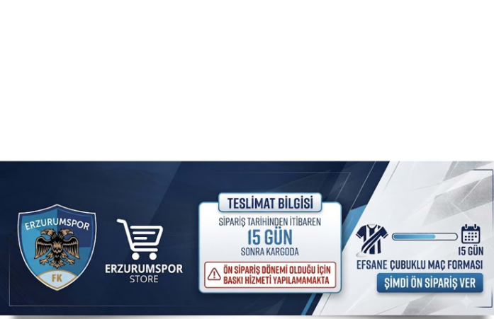 ERZURUM SPOR 2026-2027 EFSANE ÇUBUKLU MAÇ FORMASI KISA KOL ORJİNAL RENK
