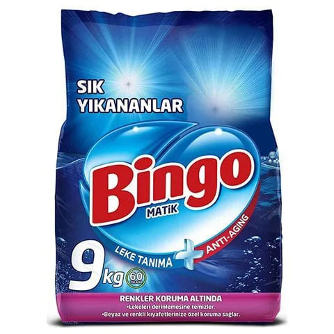 Bingo Toz Çamaşır Deterjanı Rekli 9 Kg - Sık Yıkananlar
