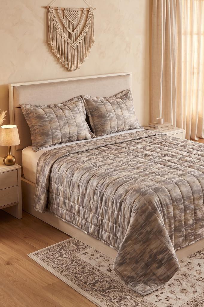 Cortina Çift Kişilik Yatak Örtüsü 240x250 cm Gold
