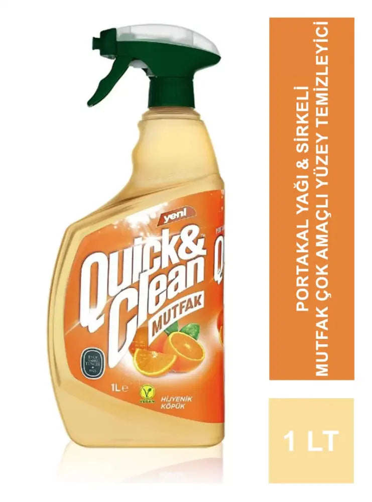 Eyüp Sabri Tuncer Quick & Clean Portakal Yağı & Sirkeli Mutfak Çok Amaçlı Yüzey Temizleyici 1lt