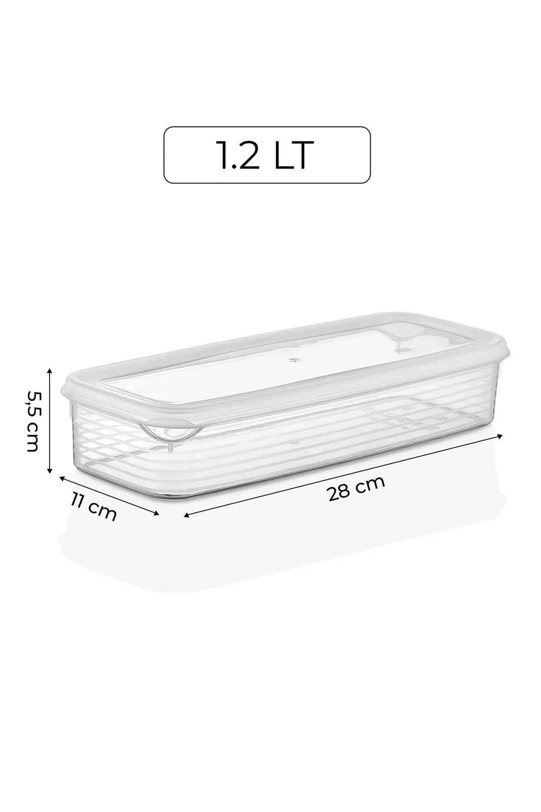 Kitchen Life 20'li Mikrodalga Buzdolabı Saklama Kabı - Buzdolabı Organizeri 2300mlx2-1600mlx2-1200mlx4-250mlx12