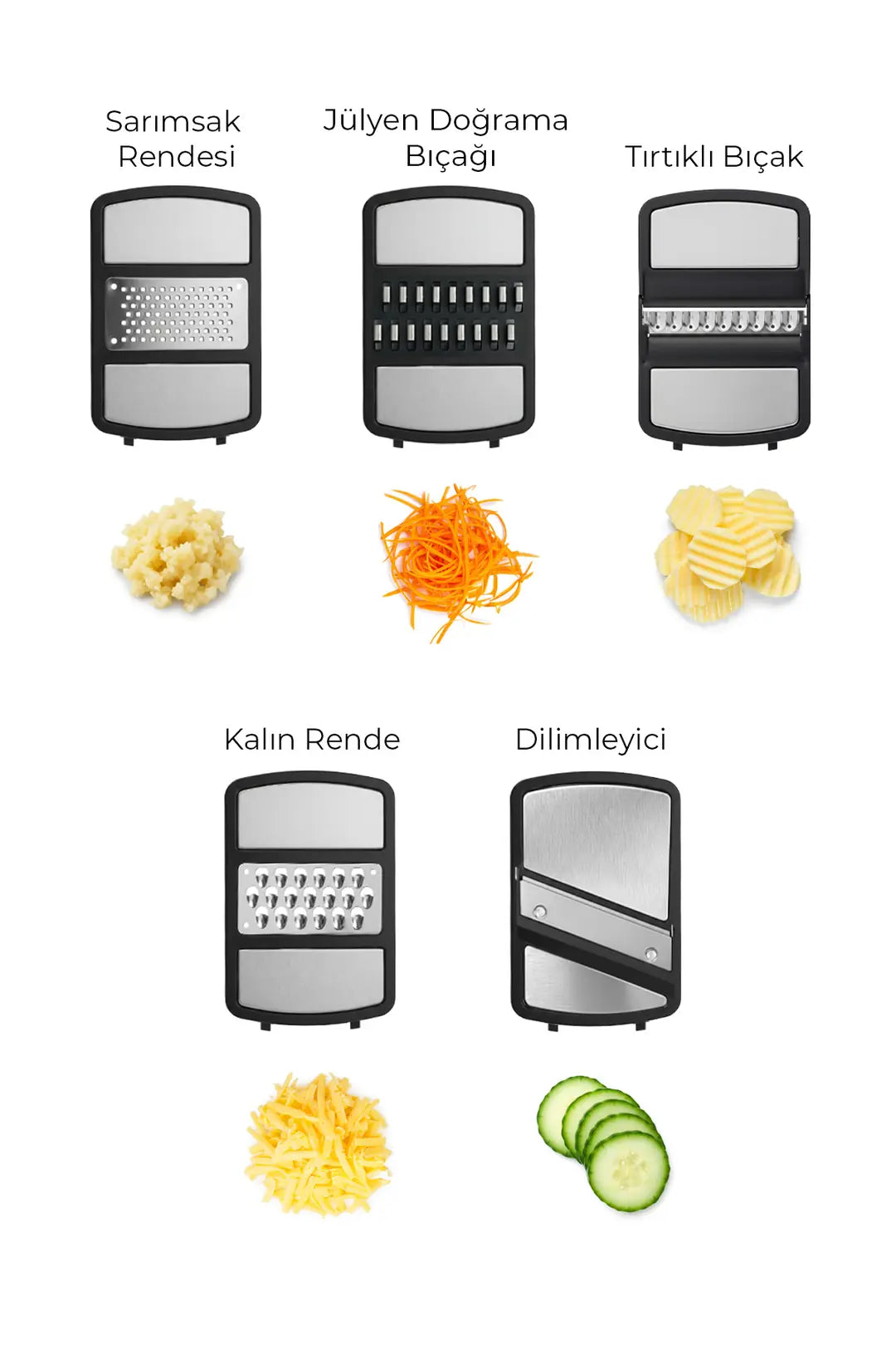 Kitchen Life Mıen 11 Parça Profesyonelia Rendeli Karıştırma ve Salata Kurutucu Saklama Kabı Full Hazırlık Seti