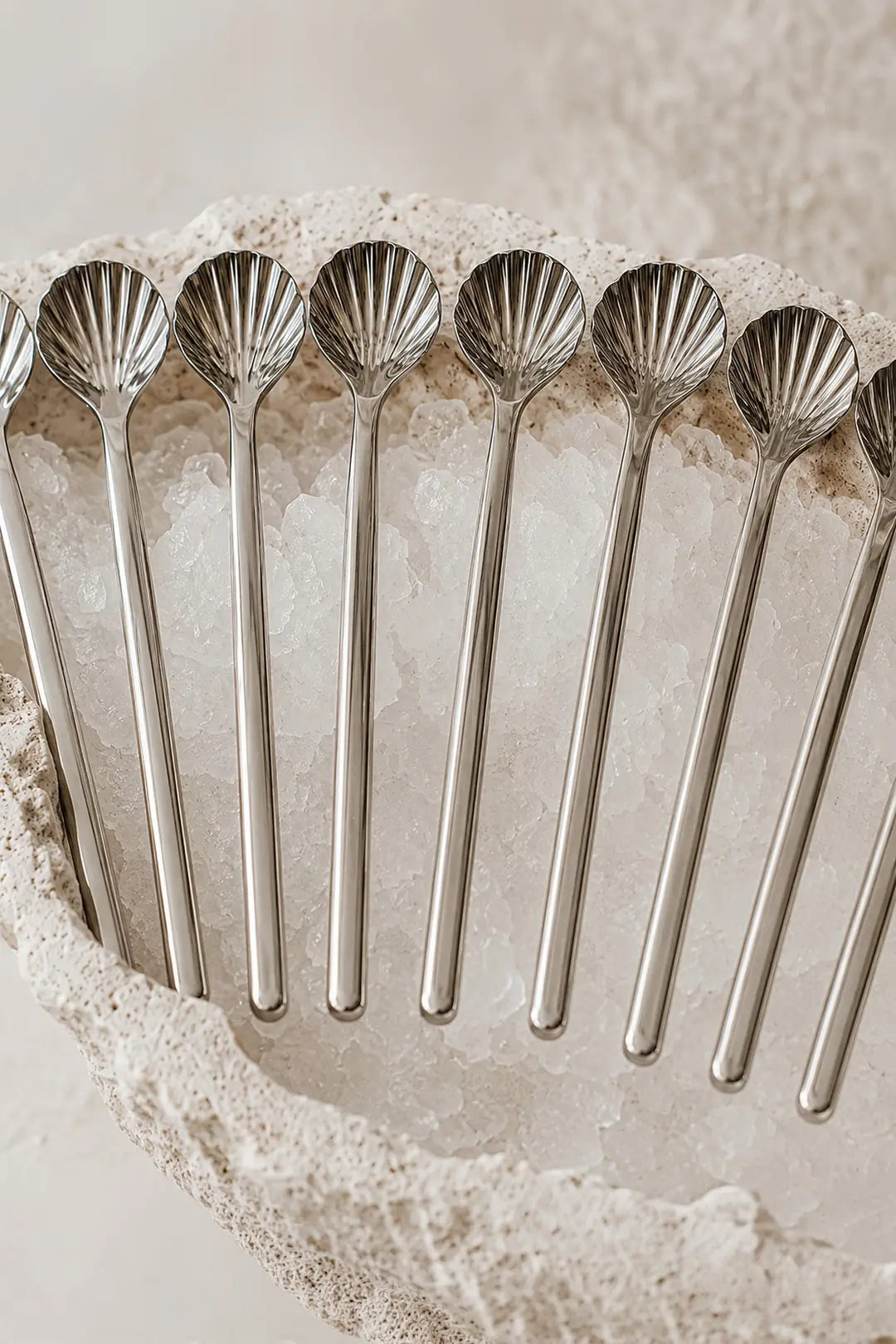 Kitchen Life 12'li İstiridye Paslanmaz Çelik Çay Kaşığı - Stainless Steel