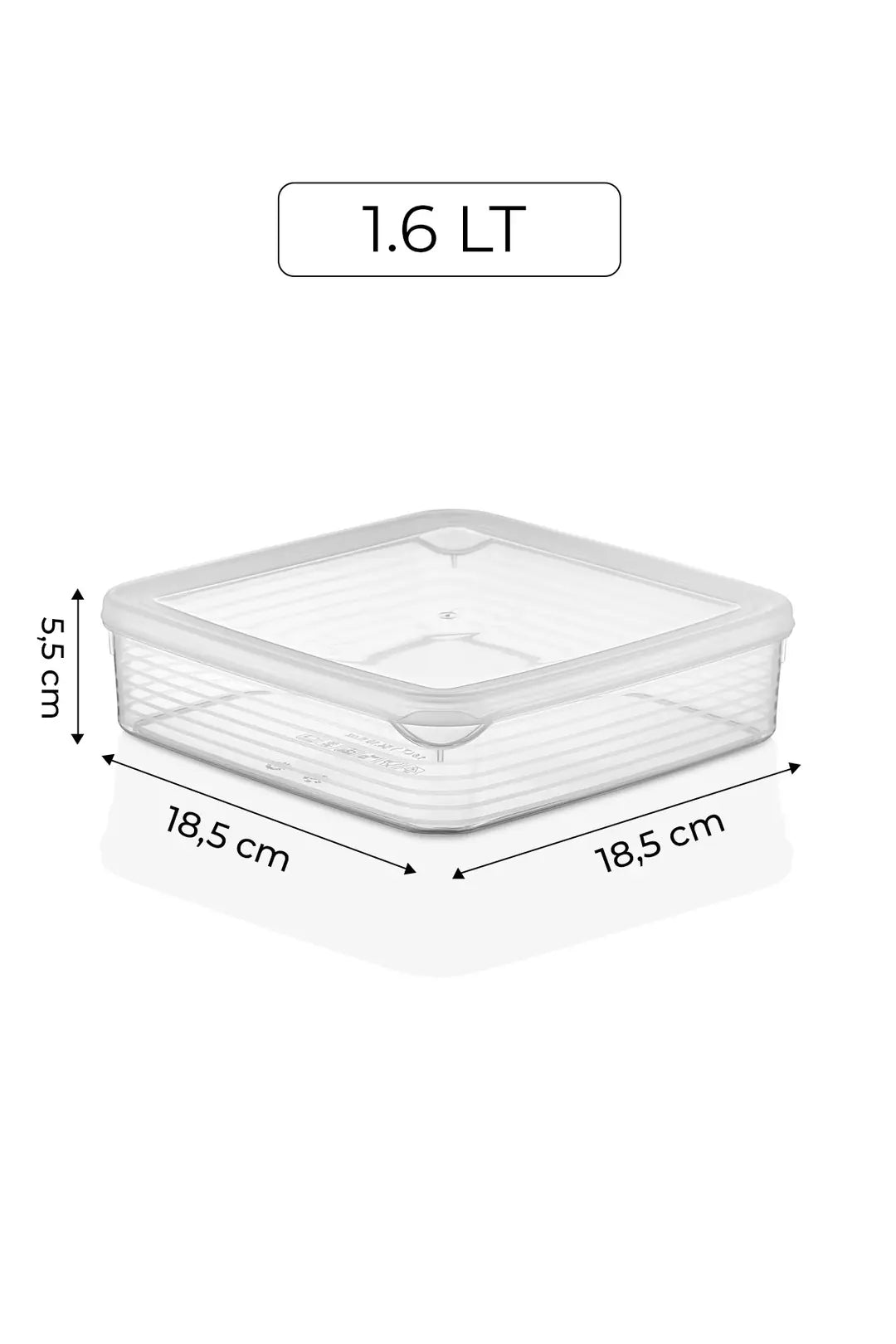 Kitchen Life 20'li Mikrodalga Buzdolabı Saklama Kabı - Buzdolabı Organizeri 2300mlx2-1600mlx2-1200mlx4-250mlx12