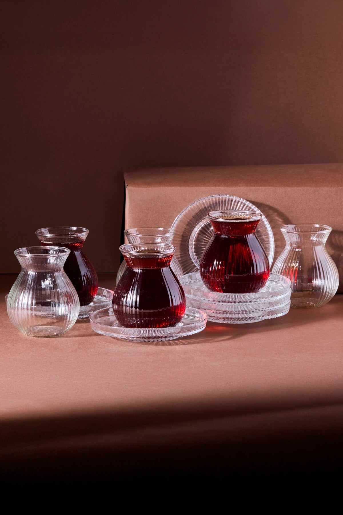 PEROTTİ Emirgân 12 Parça 6 Kişilik Cam Çay Seti – 200 ml
