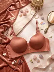 Kadın Pembe Dolgusuz Balensiz Sütyen Modeli