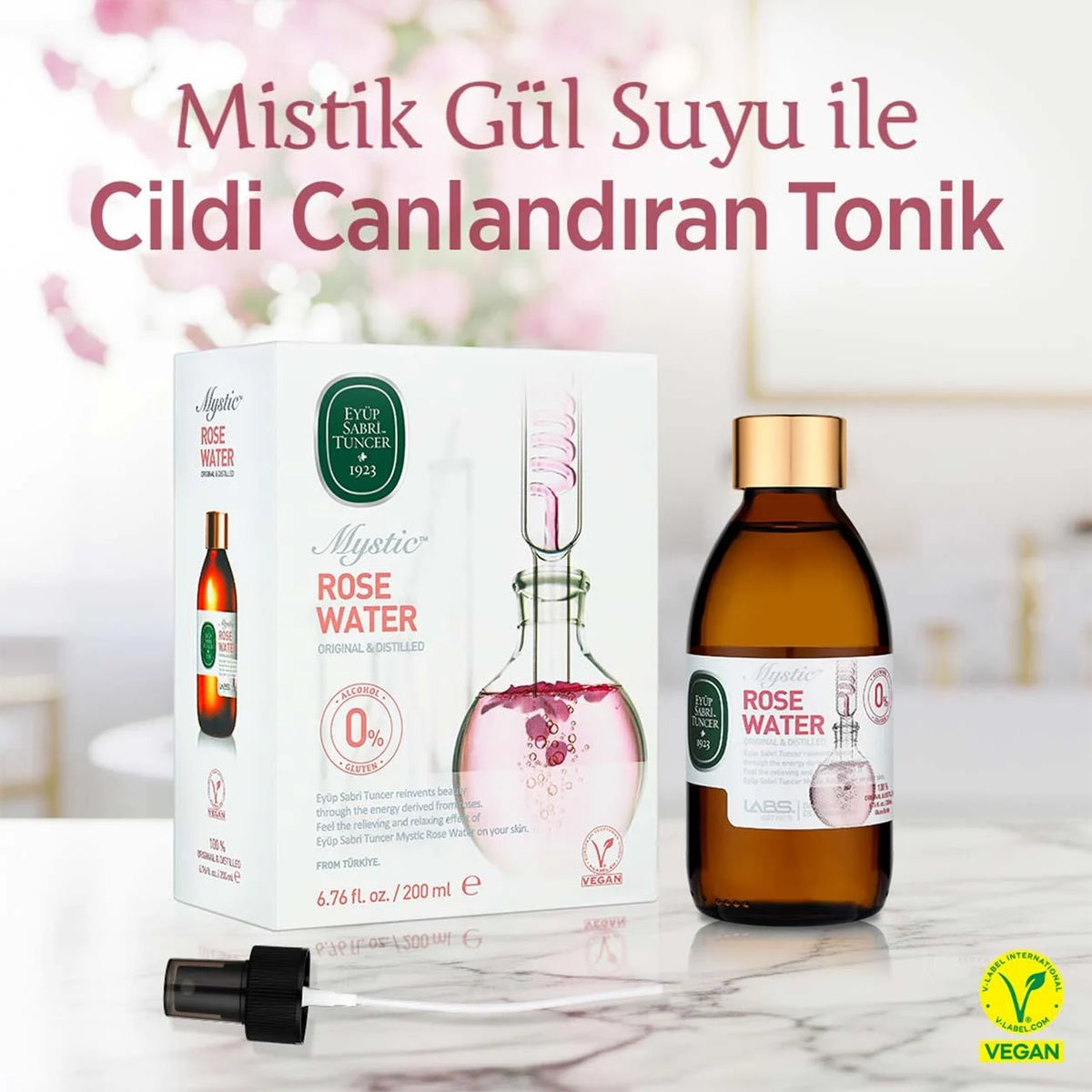 Eyüp Sabri Tuncer Mistik Gül Suyu 200 ml - Cam Şişe
