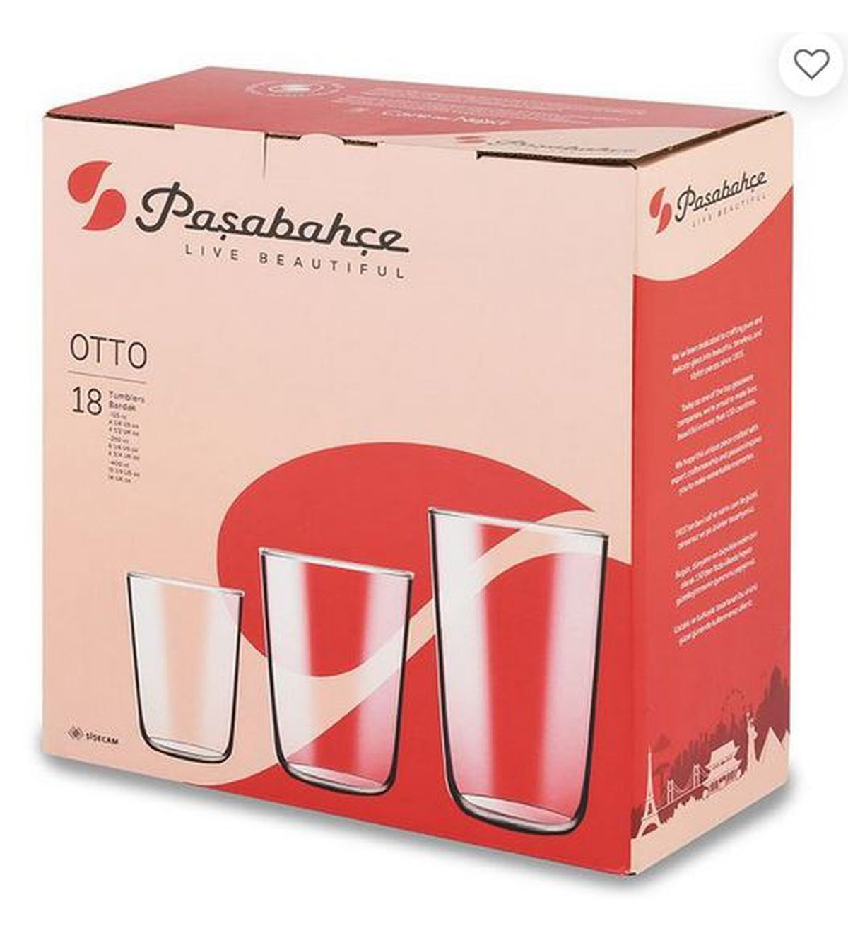 PAŞABAHÇE Otto 18 Parça Bardak Seti
