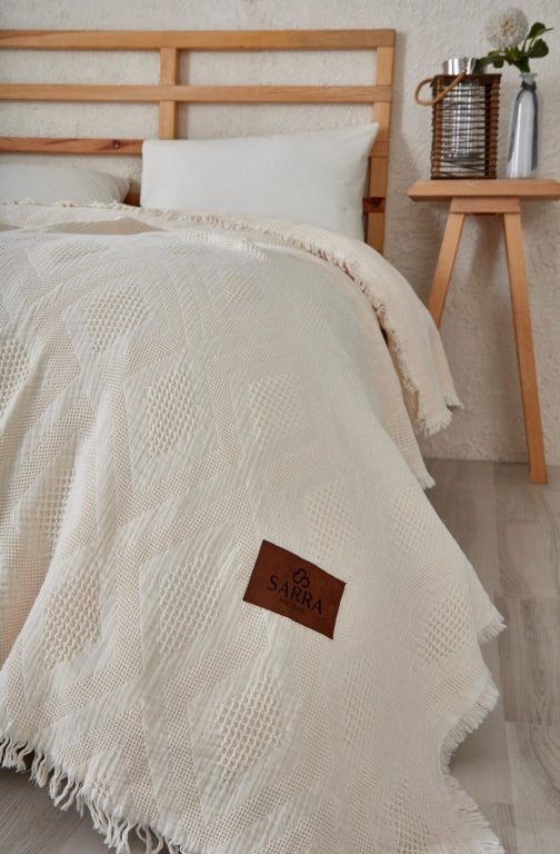 SARRA HOME AURA ÇİFT KİŞİLİK MÜSLİN ÖRTÜ