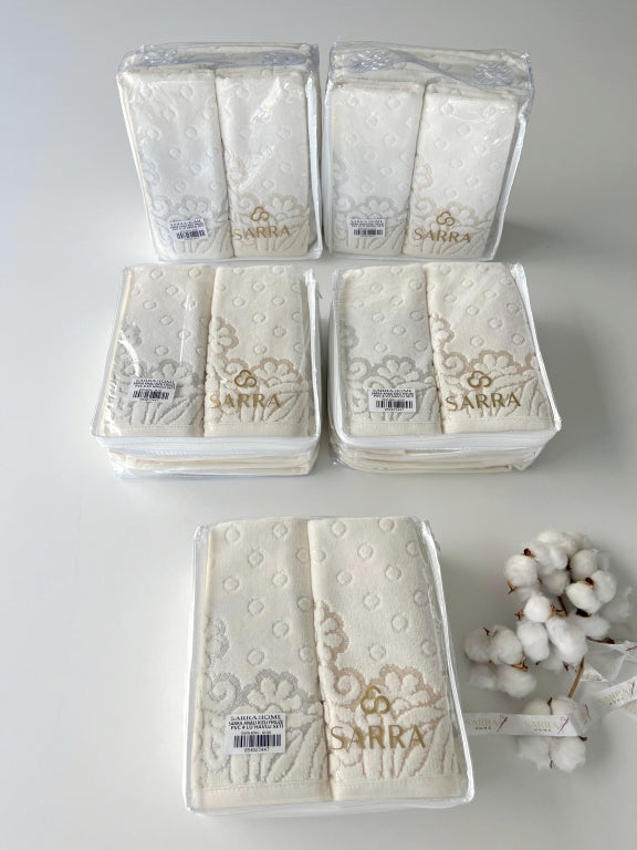 SARRA ANALI KIZLI FİRUZE PVC 4'LÜ HAVLU SETİ