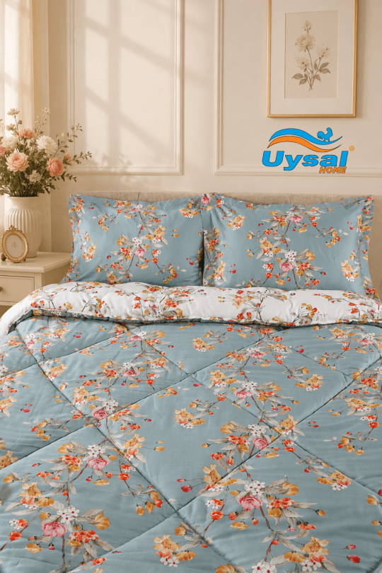 Uysal Home Saten Uyku Seti %100 Pamuklu Tek Kişilik
