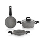 Schafer Eternal 3 lü Set Tencere 18Cm+Sahan 18Cm+Tava18Cm-Gri