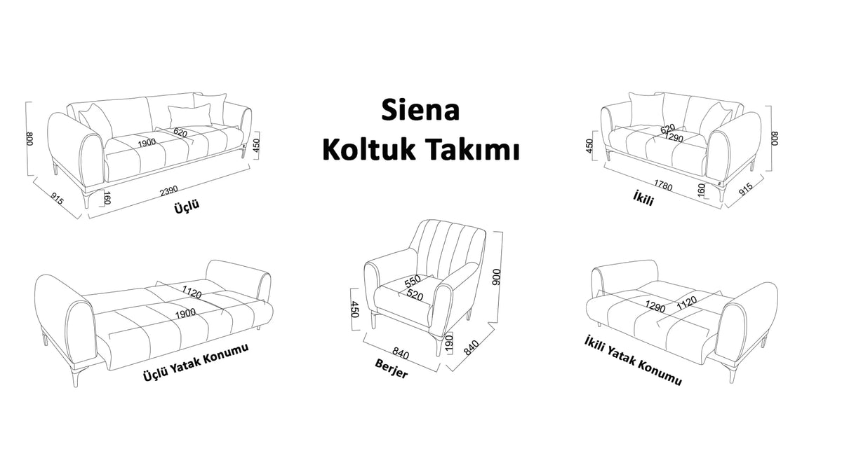 Bellona Siena Koltuk Takımı