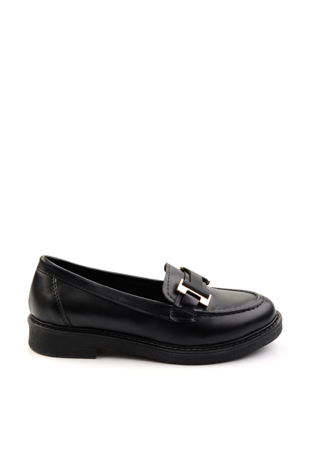 Bambi Siyah Kadın Loafer Ayakkabı K01257050009