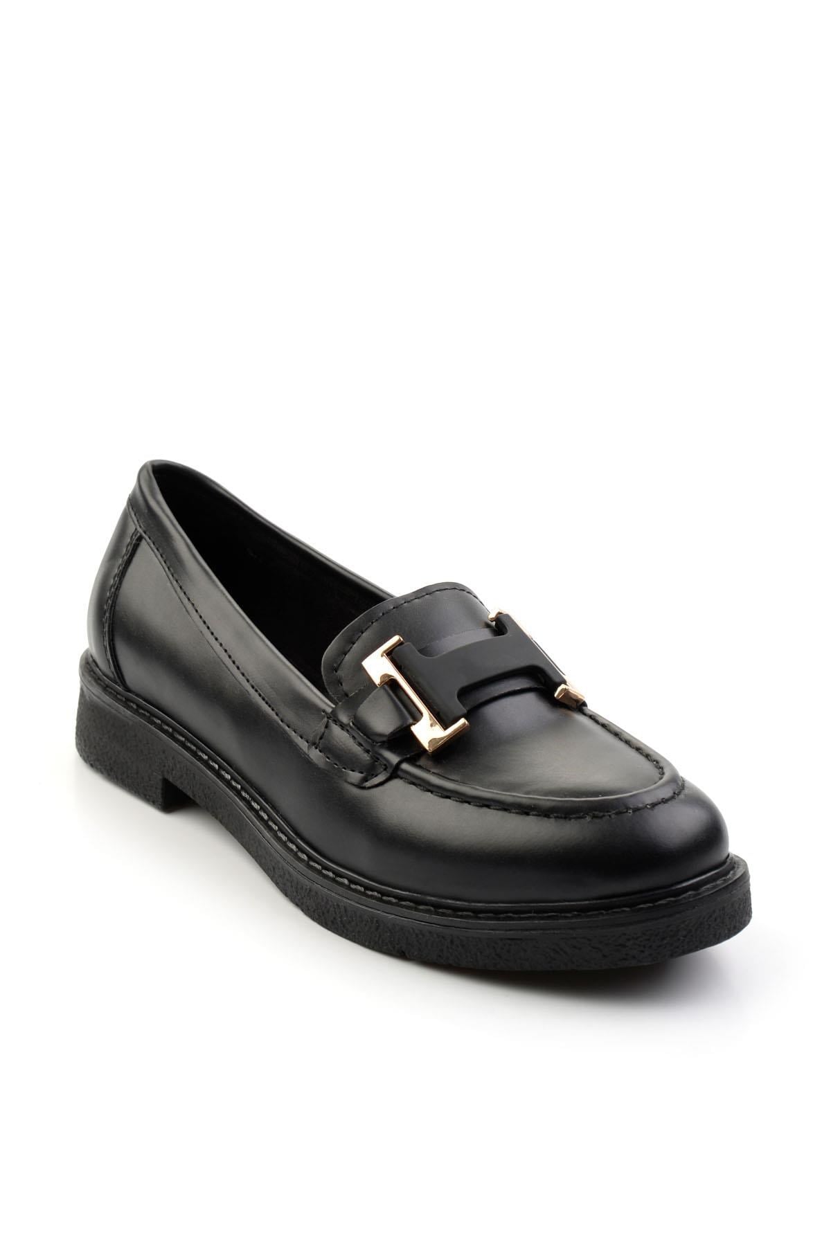Bambi Siyah Kadın Loafer Ayakkabı K01257050009