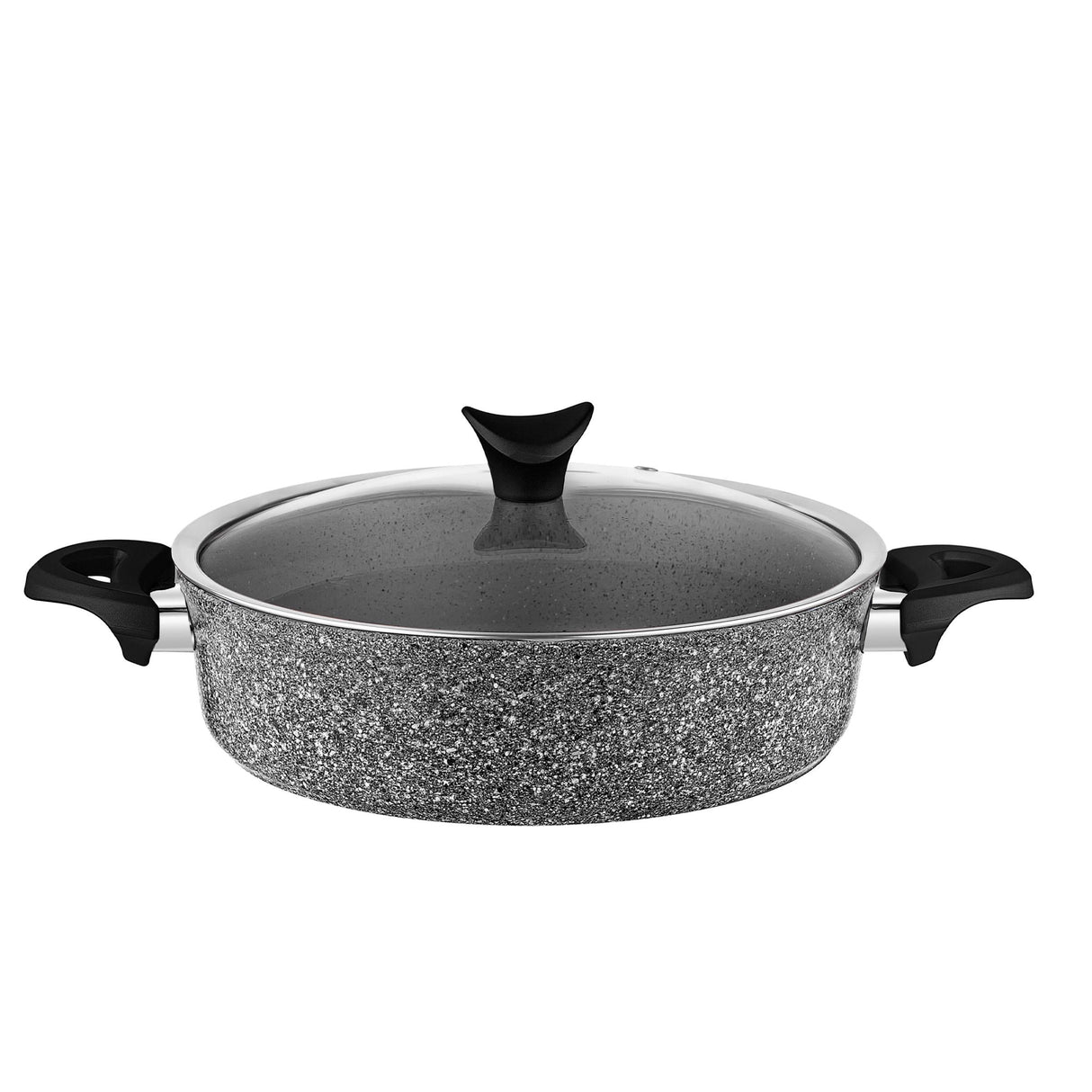 Taç Master Cook 4'lü 7 Parça Granit Tencere Seti Gri