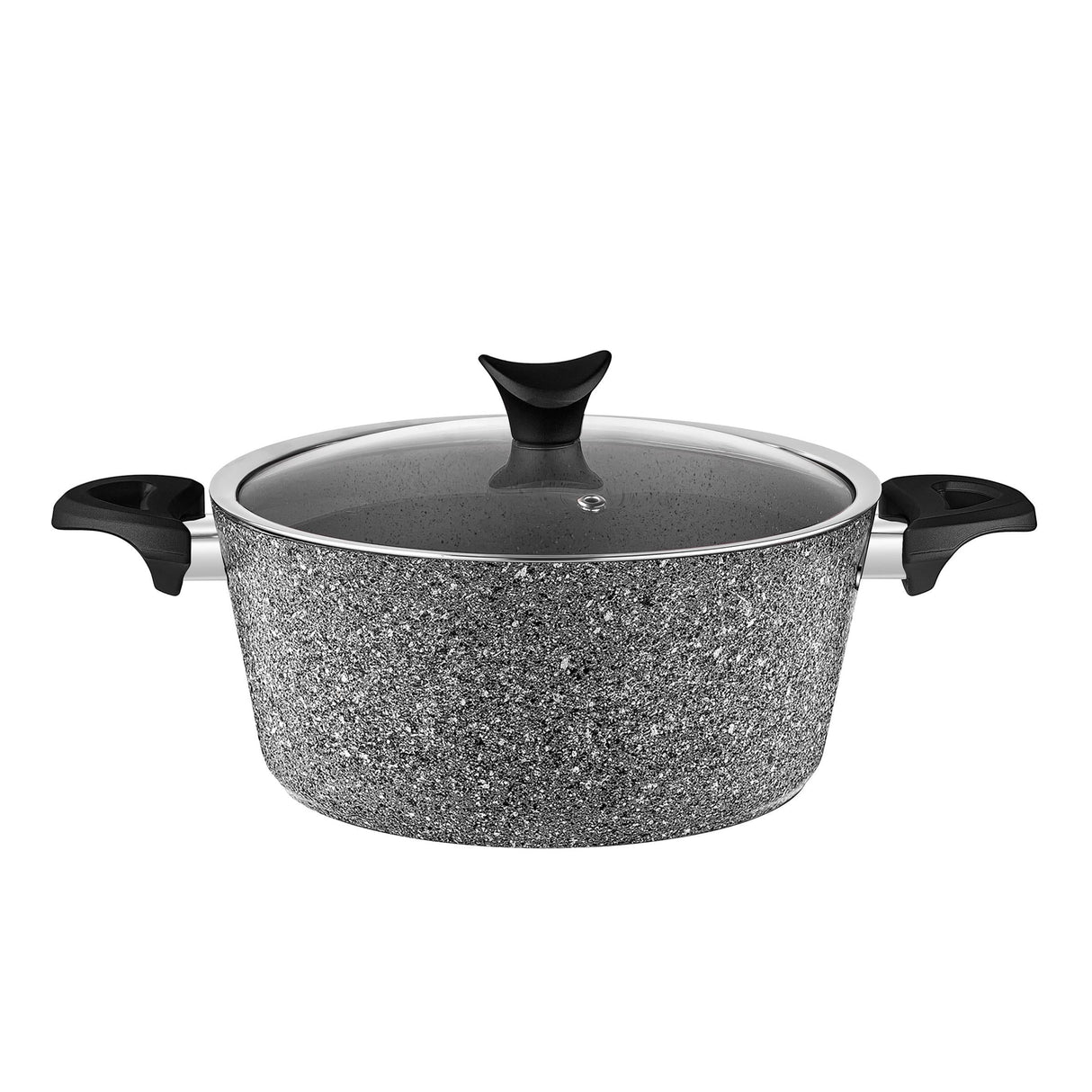 Taç Master Cook 4'lü 7 Parça Granit Tencere Seti Gri