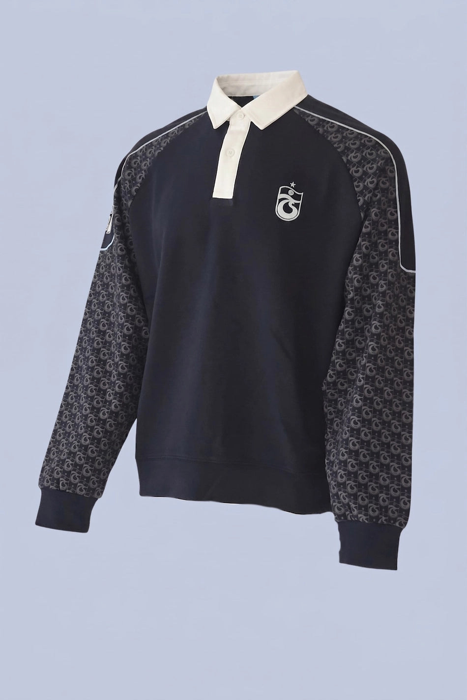 TARAFTAR SWEAT KOLLARI TS BASKILI LACİVERT