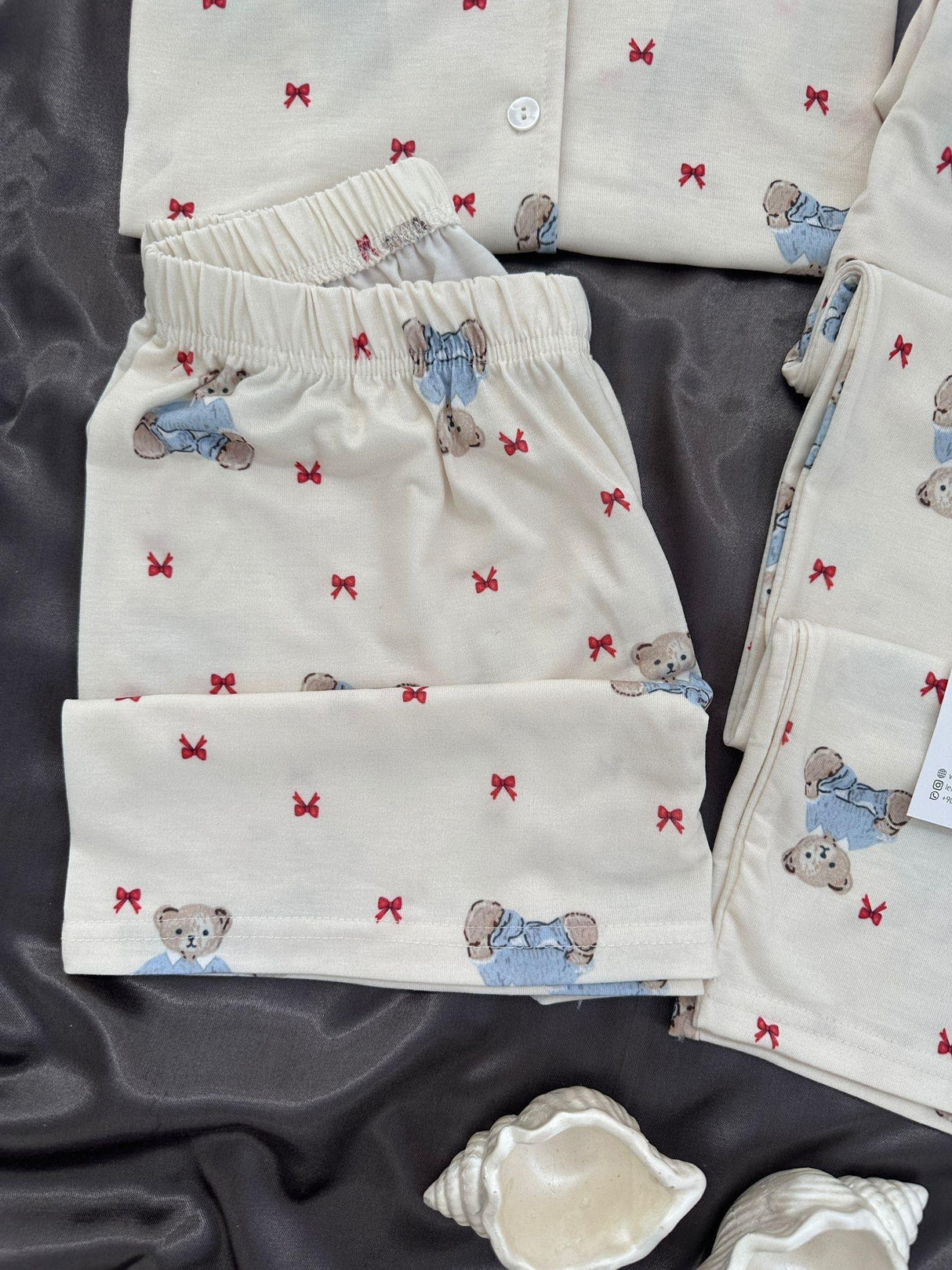 Tatlı Bear 3'lü Kısa Kollu Pijama Takımı