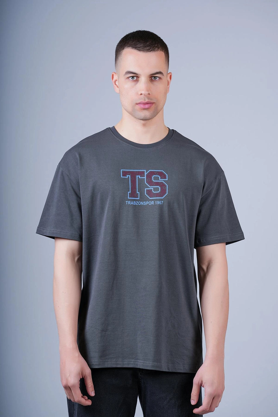 TSHIRT TS İÇİ LOGO BASKILI FÜME