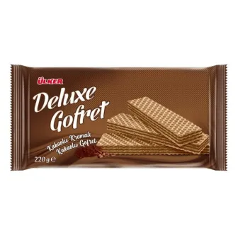 Ülker Deluxe Gofret 220gr - Kakaolu Kremalı