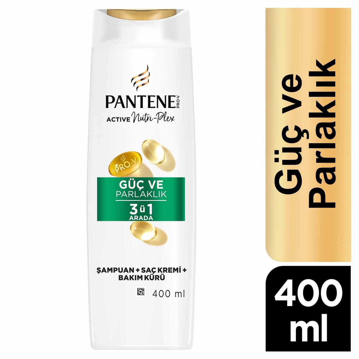 Pantene Güç & Parlaklık 3'ü 1 Arada Şampuan 400 ml