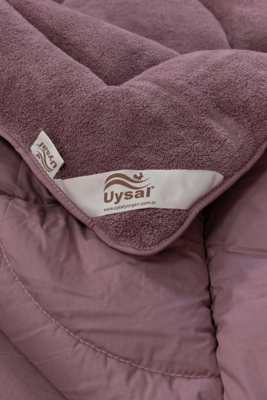 Uysal Home Welsoft Uyku Seti %100 Pamuklu Akfil Midye Desen Gül Kurusu Battal Boy