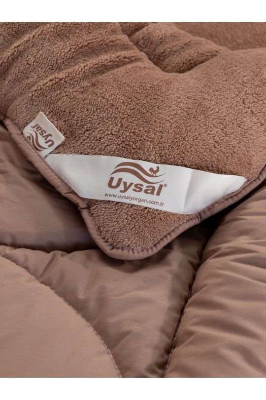 Uysal Home Welsoft Uyku Seti %100 Pamuklu Akfil Midye Desen Kahverengi Battal Boy