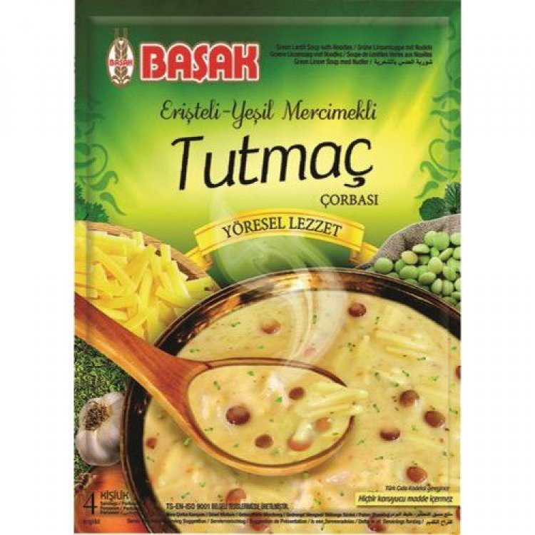 Başak Yöresel Çorba Tutmaç Erişteli ve Yeşil Mercimekli 100gr
