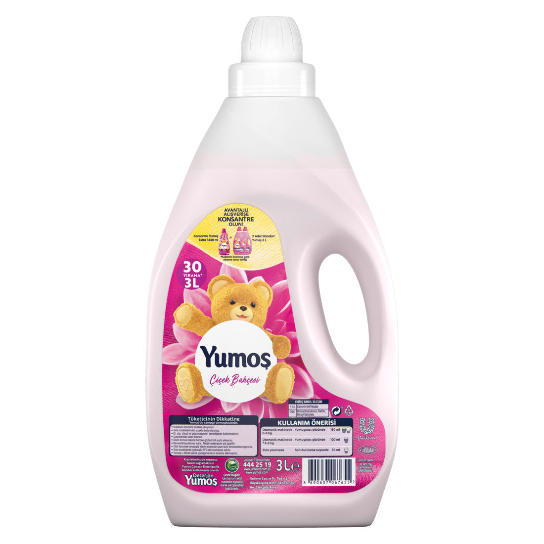 Yumoş Çiçek Bahçesi Yumuşatıcı 3Lt