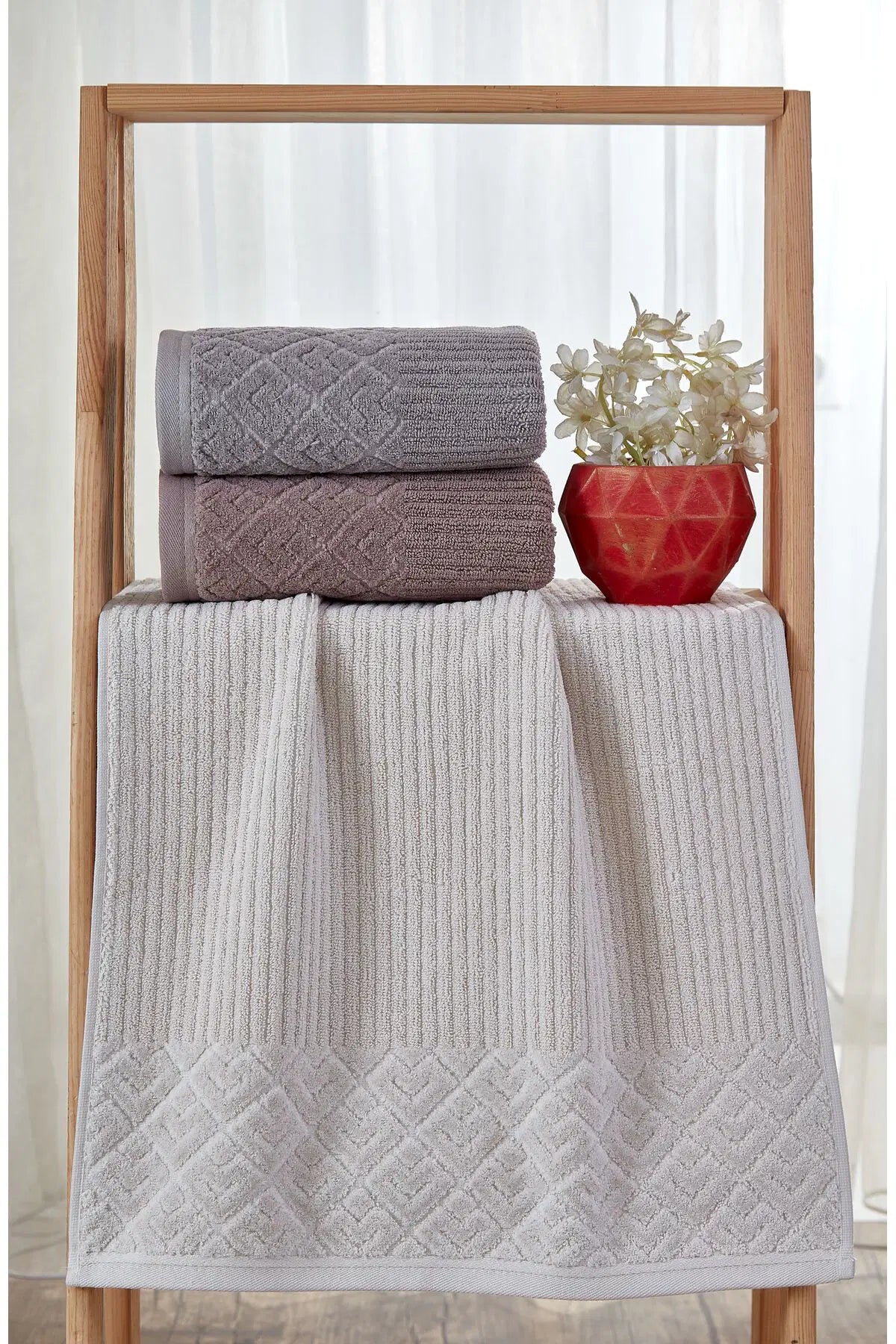 SARRA Names 6'li Set El Ve Yüz Havlusu - 50x90cm