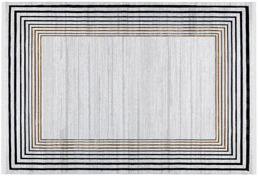 GÜNDOĞDU Marina Krem/Antrasit Halı 80x150 (MN410)
