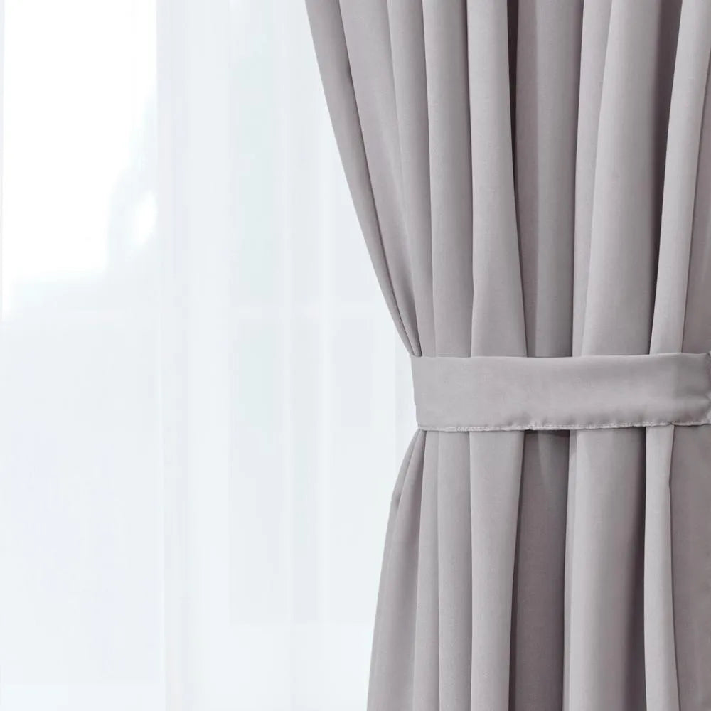 Evidea Soft Mori Fon Perde - Gri - 300x270 cm