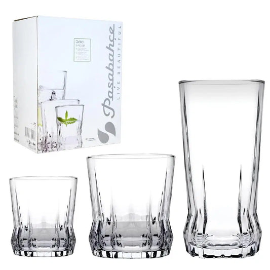 PAŞABAHÇE Gaia Bardak 18'li Set